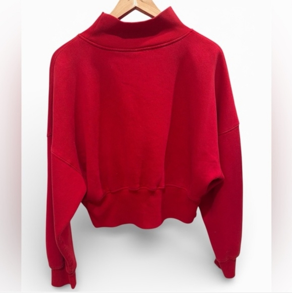 Women's Aprés Ski Club Red Crop Sweatshirt, Small By Wild Fable - Picture 3 of 6